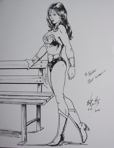 Ed Couts Wonder Woman Drawing
