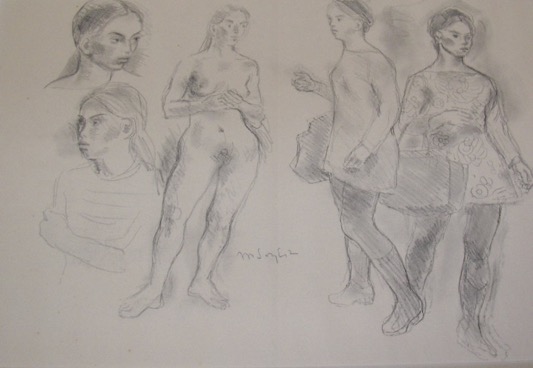 Moses Soyer Drawing 
