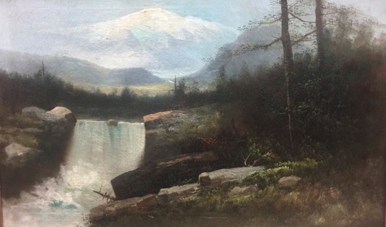 Charles Christian Eisele Oil Painting Mt Hood