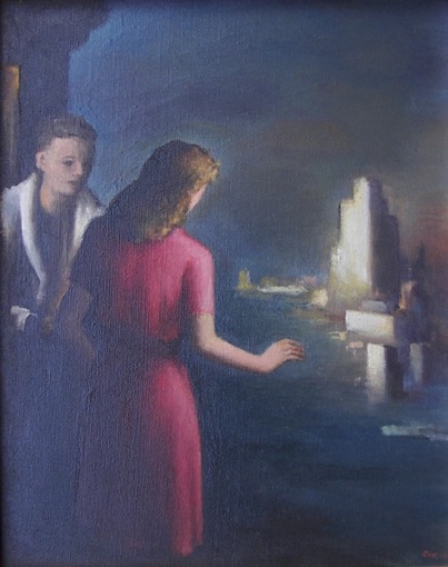 David Lax City Oil Painting